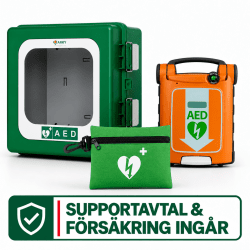 Powerheart AED G5 - Paket 5, med väska och larmskåp Polar (utomhusbruk -45°)