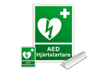 AED-skyltar