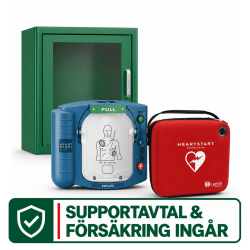Heartstart HS1 - Paket 3, med väska och larmskåp (inomhus)