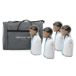 Little Junior QCPR, mörk hud, 4-pack, med väska