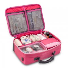 Home healthcare bag, pink (empty) - Elite Bags