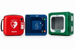 HeartStart FRX - Paket 4, med väska och larmskåp Polar (för utomhusbruk -45°)