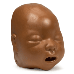 Ansiktshud till Baby Anne & Little Baby QCPR, mörk hud, 6-pack