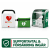 LifePak CR2 Wi-fi - Paket 4, med väska och larmskåp (utomhusbruk -20°)