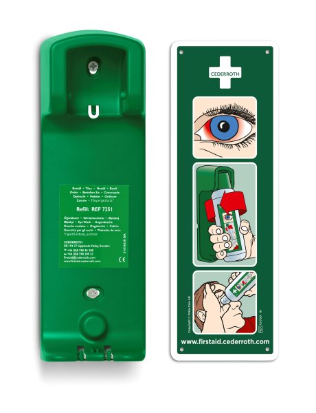 Väggfäste till 1 st ögondusch 500 ml, Cederroth