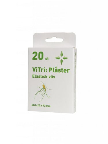 Plåster elastisk väv, 20 st per ask, ViTri