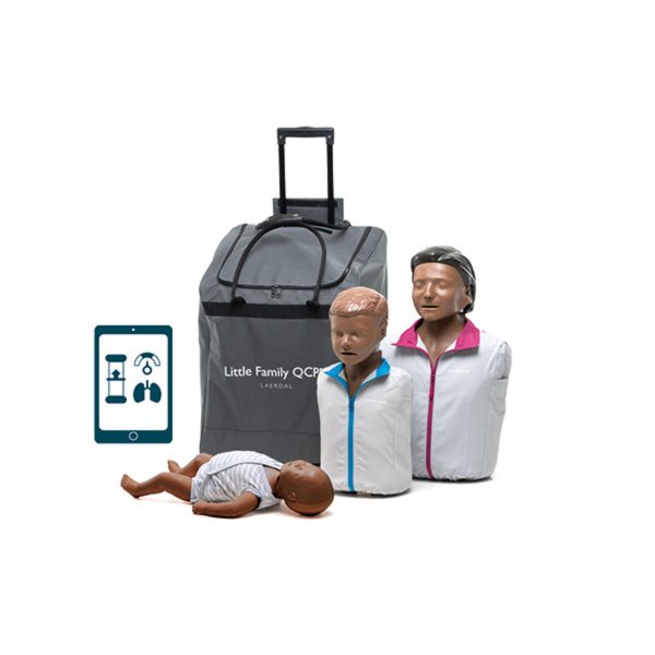 Little Family QCPR, mörk hud, komplett kit