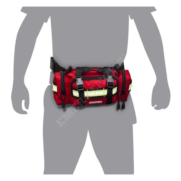 Akutväska, Midjeväska, (tom), Röd - Elite Bags