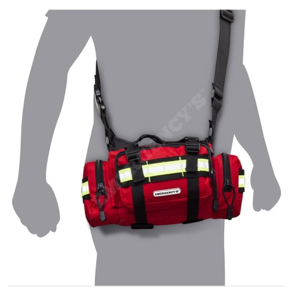 Akutväska, Midjeväska, (tom), Röd - Elite Bags