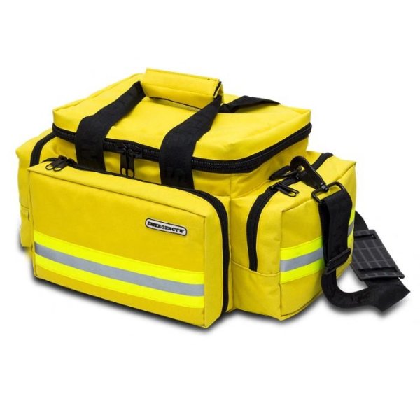 Akutväska med bärhandtag/axelrem, Gul (tom) - Elite Bags