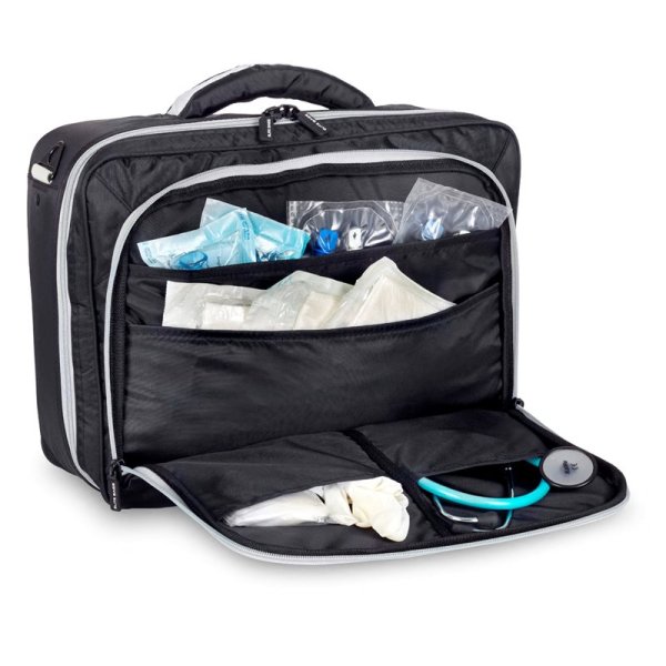 Hemsjukvårdsväska, svart (tom) - Elite Bags