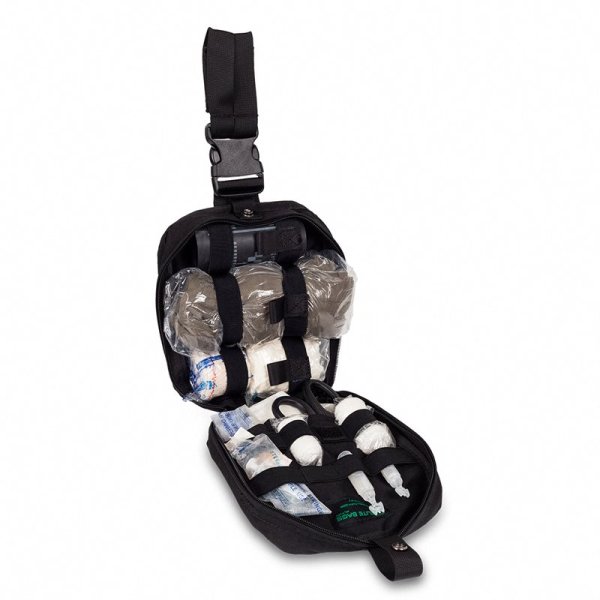 Handsfree akutväska Patrol, midje-/benmodell Svart (tom) – Elite Bags