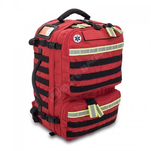 Akutryggsäck (tom) paramedics, röd - Elite bags