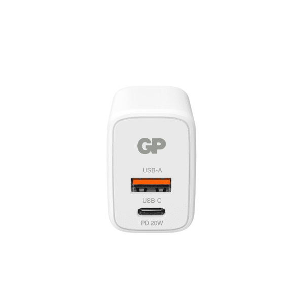 Väggladdare med två USB-portar, GP