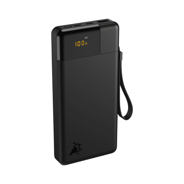 Powerbank Powerbird 20 000 mAh 65 W, svart, Aqiila