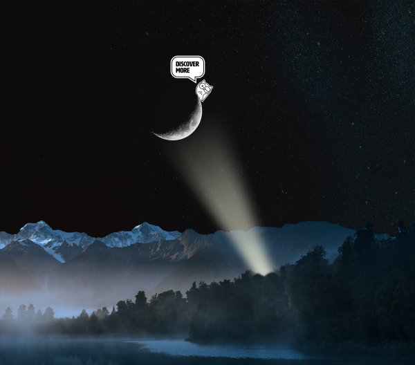 Design ficklampa laddbar 650 lm – 135 m, IPX7, CR41 Discovery GP