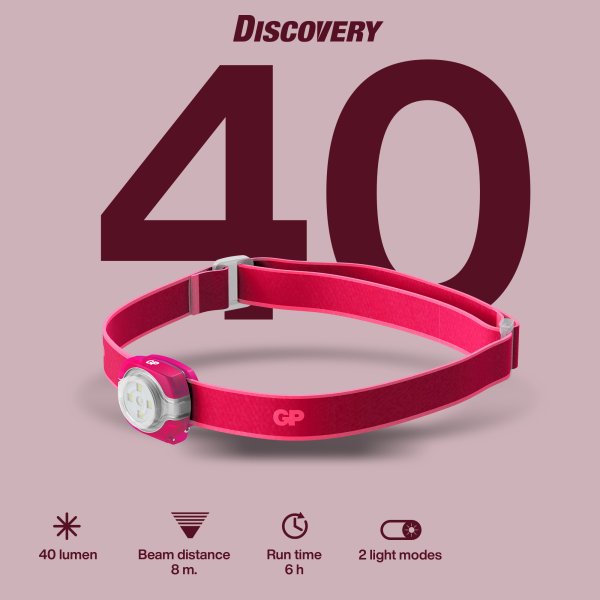 Design pannlampa 40 lm – 8 m, CH31 Rosa Discovery GP