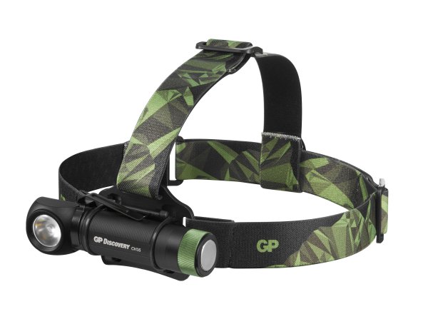 Design pannlampa laddbar 600 lm – 130 m, IPX4, CHR35 Discovery GP