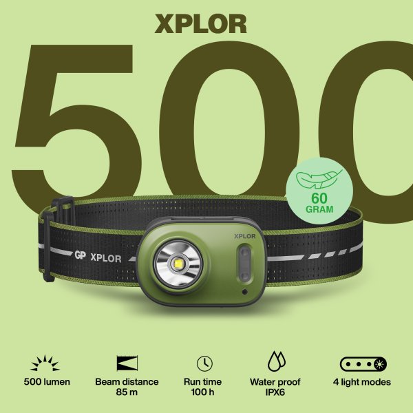 Xplor pannlampa 500 lm, GP