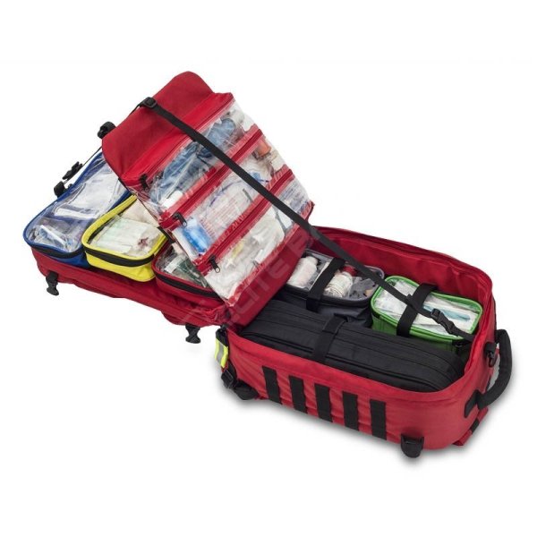 Akutryggsäck (med innehåll) paramedics, röd - Elite bags