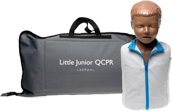 Little Junior QCPR, mörk hud, med väska