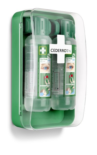 Ögonduschskåp inkl. 2 st ögondusch 500 ml, Cederroth