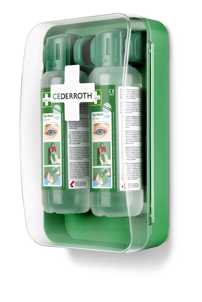 Ögonduschskåp inkl. 2 st ögondusch 500 ml, Cederroth