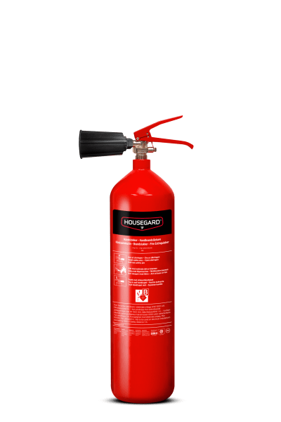 Koldioxidsläckare 2 kg, röd, Housegard