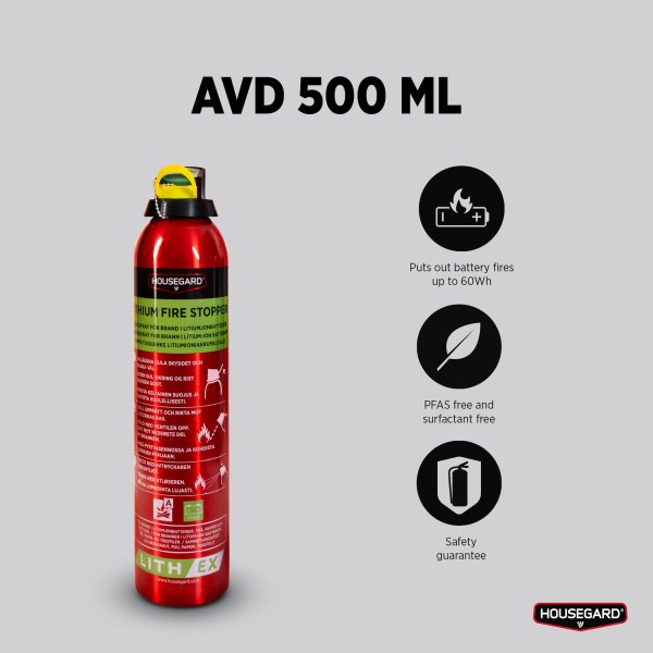 Släckspray AVD 500 ml, Housegard
