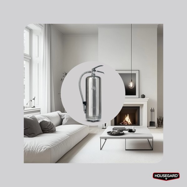 Pulversläckare 6 kg, steel Design by Housegard