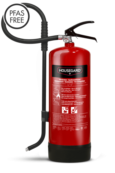 Fettbrandsläckare PFAS-fri, 6 liter, Housegard