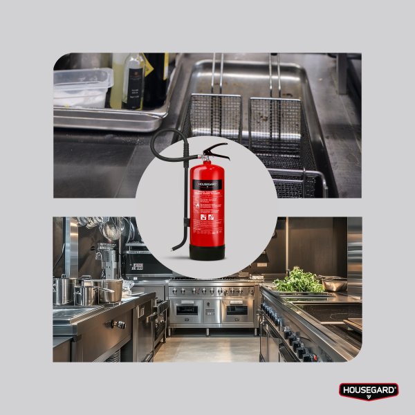 Fettbrandsläckare PFAS-fri, 6 liter, Housegard