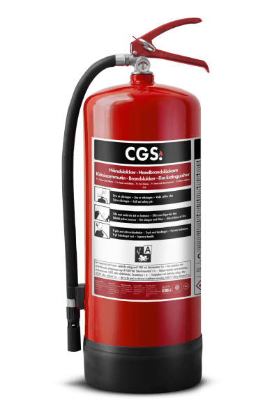 Vattenbrandsläckare 9 liter med fluorfri tillsats, CGS
