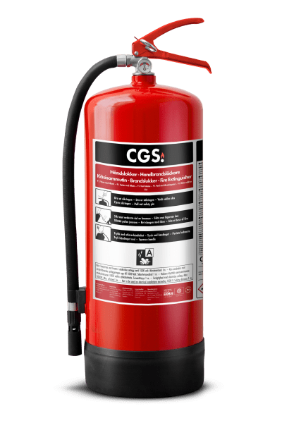 Vattenbrandsläckare 9 liter med fluorfri tillsats, CGS