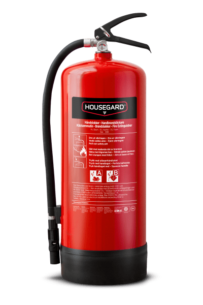 Skumsläckare 9 liter, PFAS-fri, Housegard