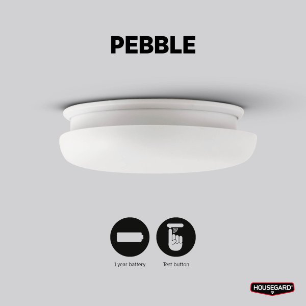 Brandvarnare Pebble, inkl. batteri, Housegard