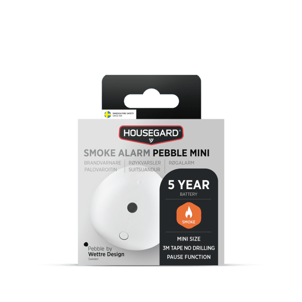 Brandvarnare Pebble Mini, inkl. 5-årsbatteri, Housegard