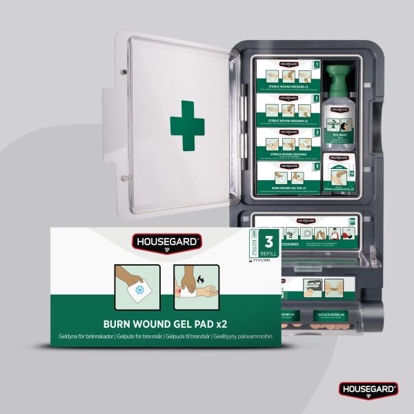 Gelkompress vid brännskador (2-pack), Housegard