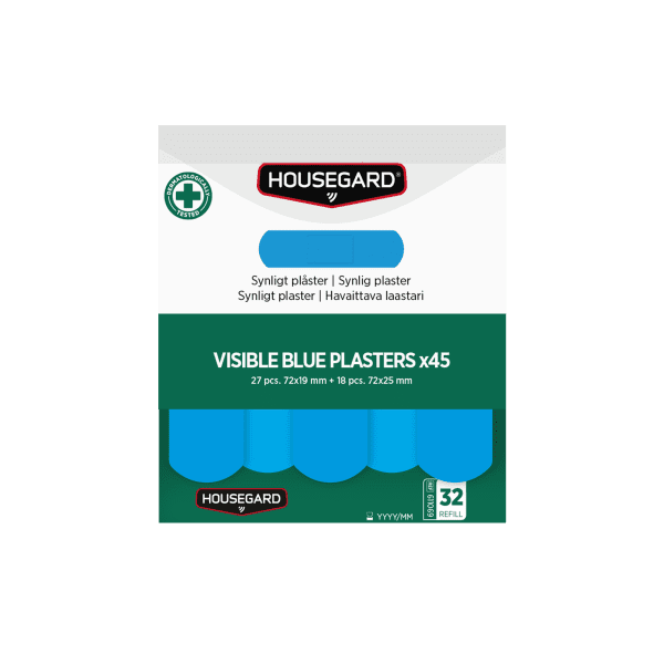 Synliga blå plåster (2x45 st), Housegard