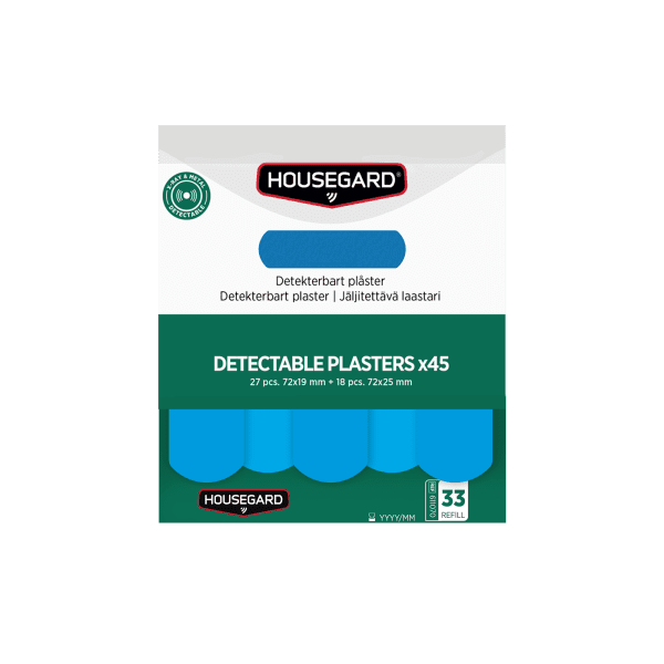 Detekterbara plåster (2x45 st), Housegard