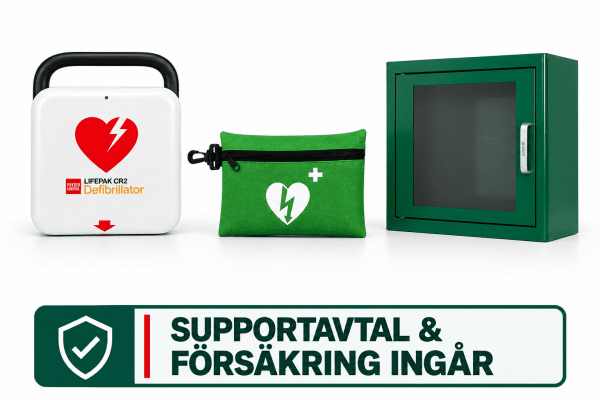 LifePak CR2 Wi-fi - Paket 3, med väska och larmskåp (inomhus)