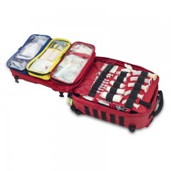 Akutryggsäck (tom) paramedics, röd - Elite bags