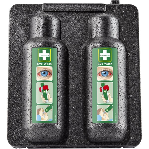 Värmeskåp till 2 st ögondusch 500 ml, Cederroth