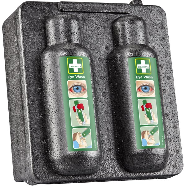 Värmeskåp till 2 st ögondusch 500 ml, Cederroth