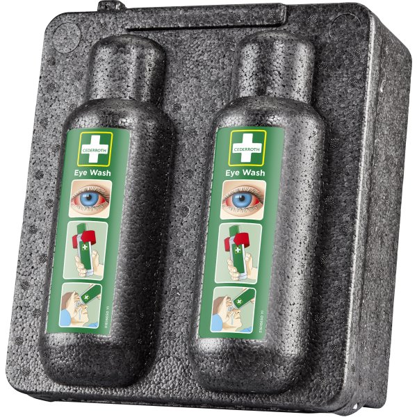 Värmeskåp till 2 st ögondusch 500 ml, Cederroth