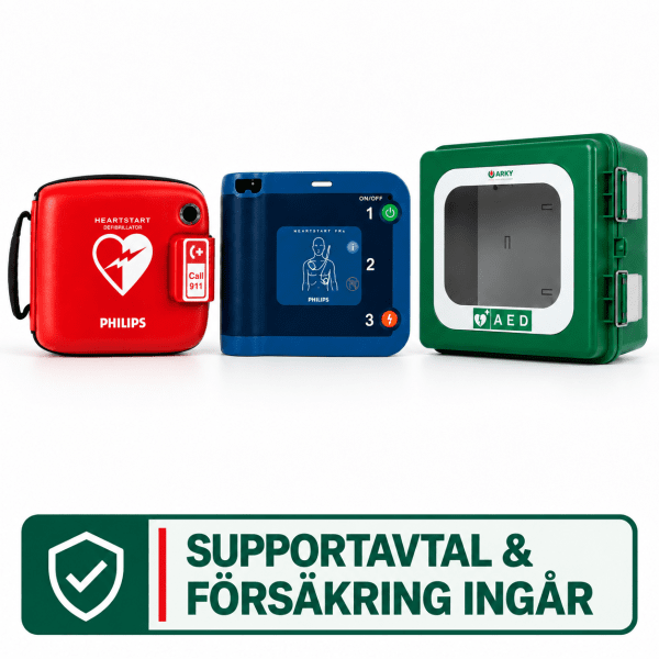 HeartStart FRX - Paket 4, med väska och larmskåp Polar (för utomhusbruk -45°)