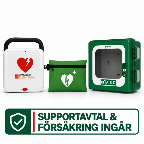 LifePak CR2 Wi-fi - Paket 5, med väska och larmskåp Polar (utomhusbruk -45°)