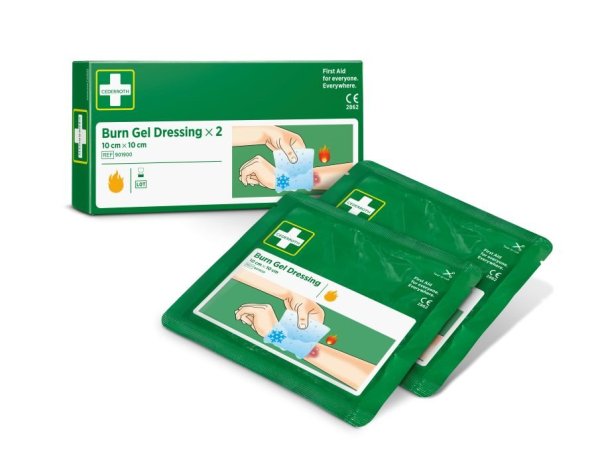 Burn gel dressing, 2st 10x10cm