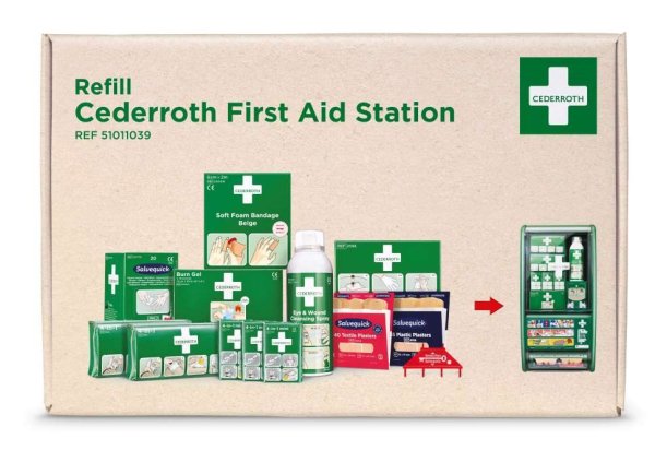 Komplett refill till Första hjälpen-station Cederroth