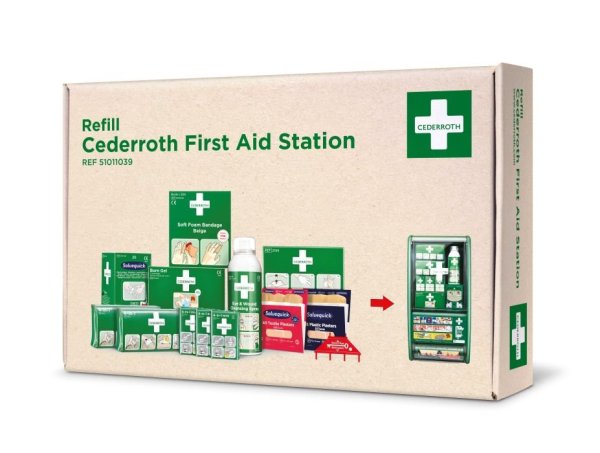 Komplett refill till Första hjälpen-station Cederroth